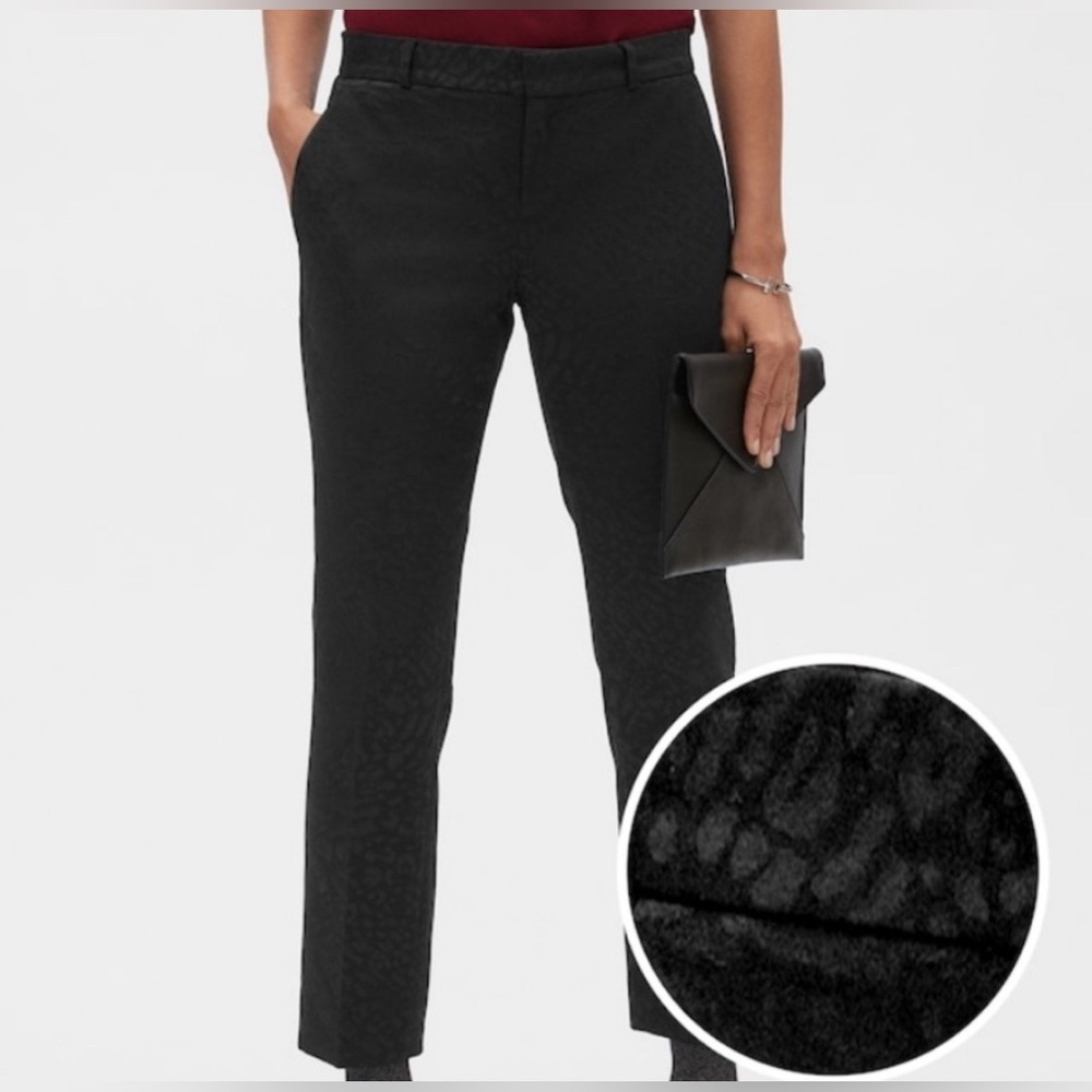Banana Republic Avery Jacquard Print Pants